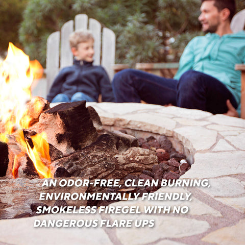 Rutland One Match Gel Fire Starter prevents flare-ups near grills during lighting