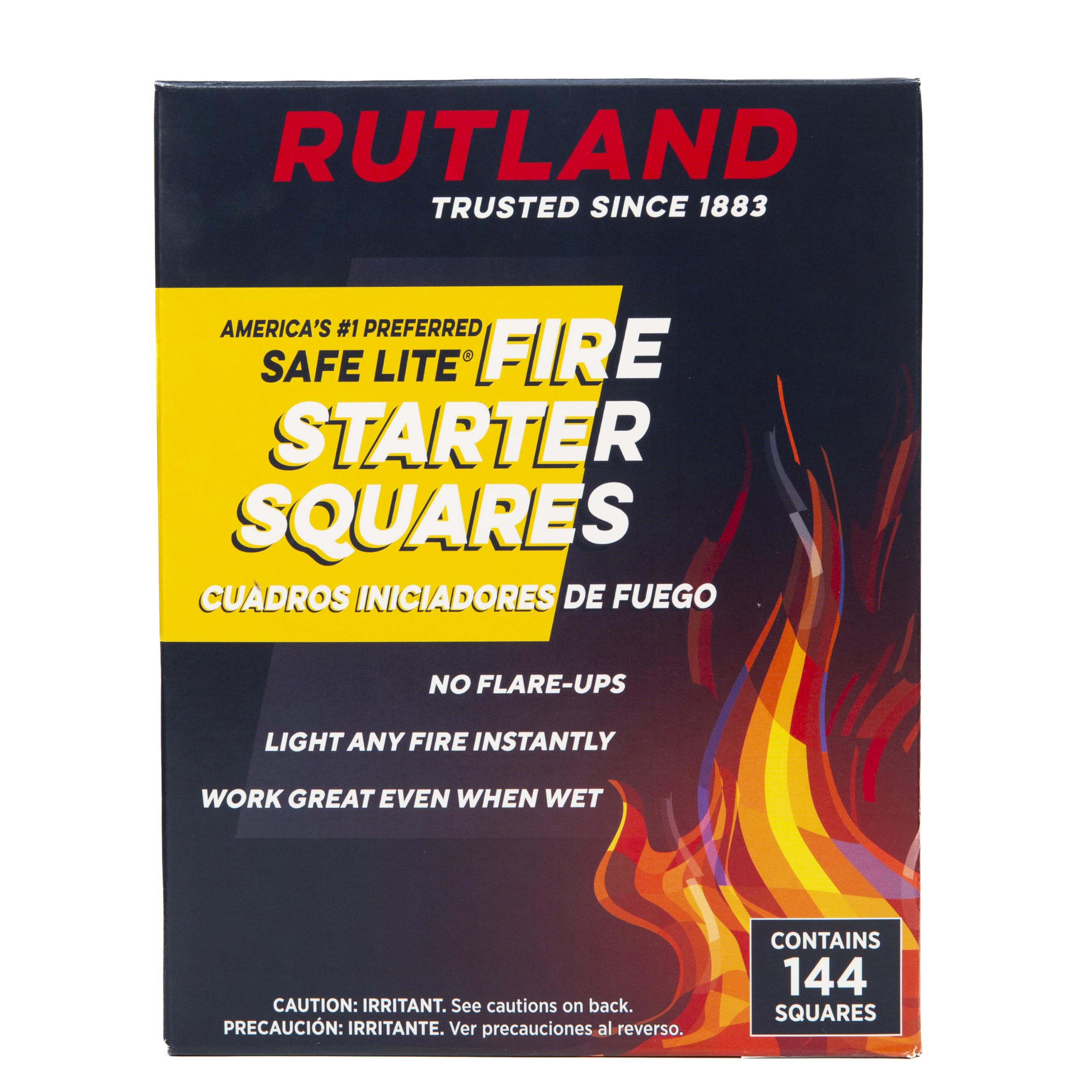 Rutland Safe Lite Fire Starter Squares help you light grill coals quickly.