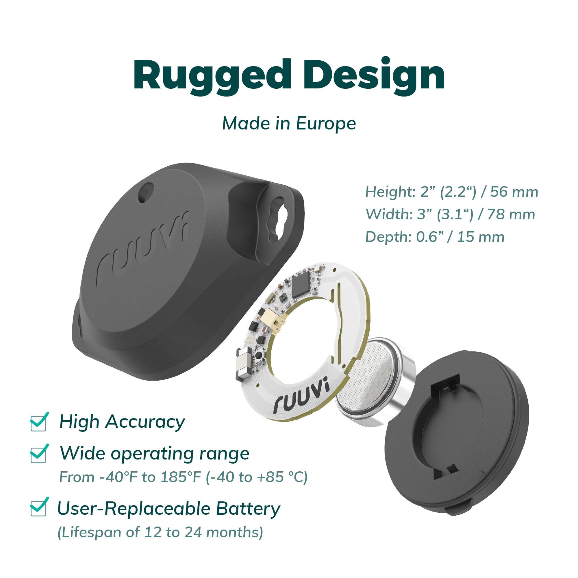 Ruuvi Tag Pro air pressure reading supports weather trend awareness and environmental monitoring.