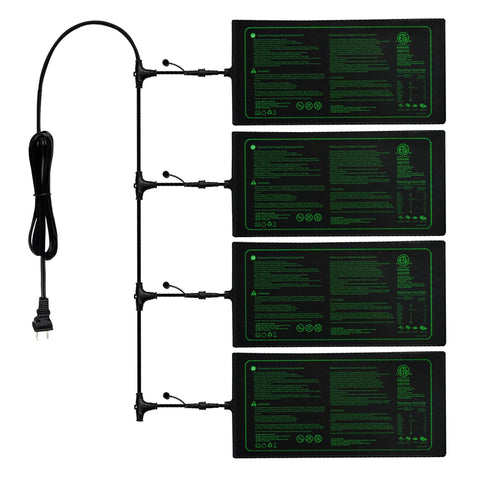 Ruyyi 4in1 seedling heat mat panel setup delivering even warmth across trays.