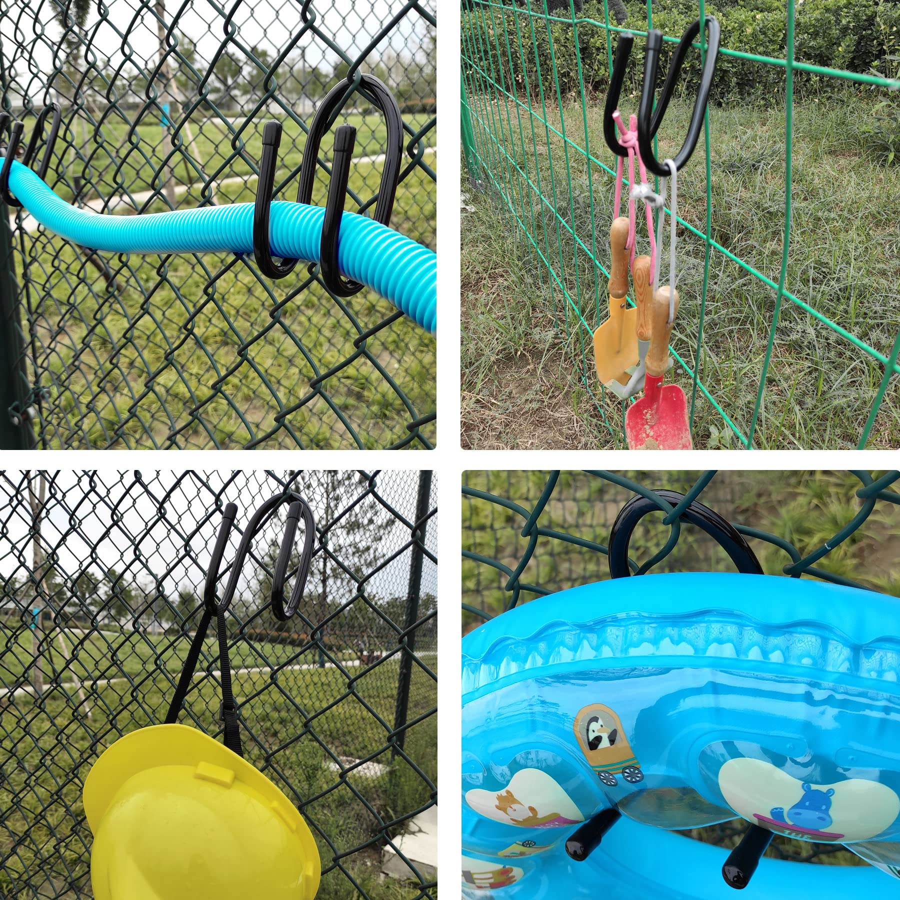 RUZUO durable chain link hooks designed for pool and garden gear storage.