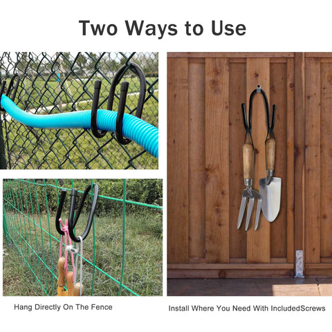 RUZUO PVC-coated fence hooks resist rust for outdoor use.