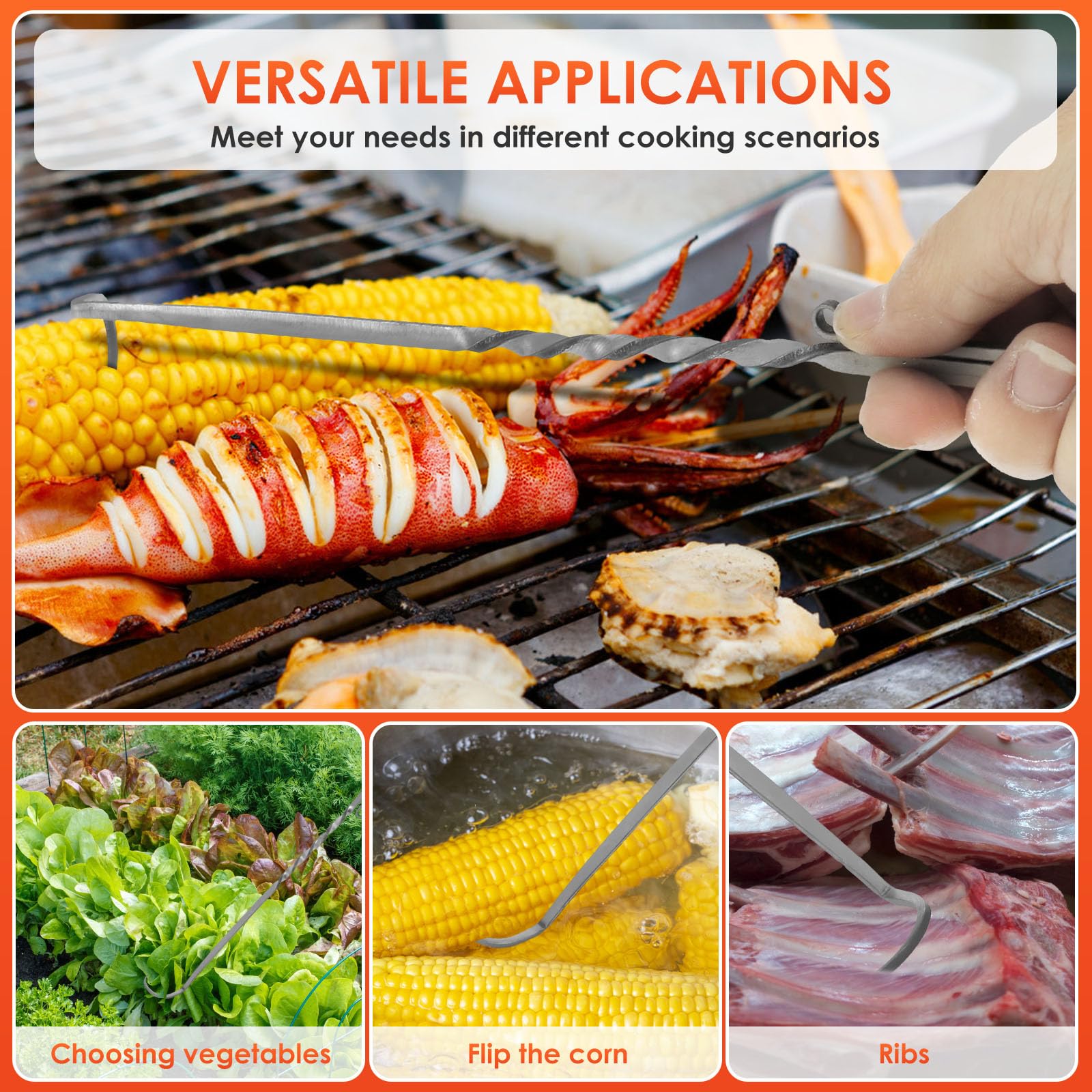 RVEFOT versatile tool for grilling and boiling applications