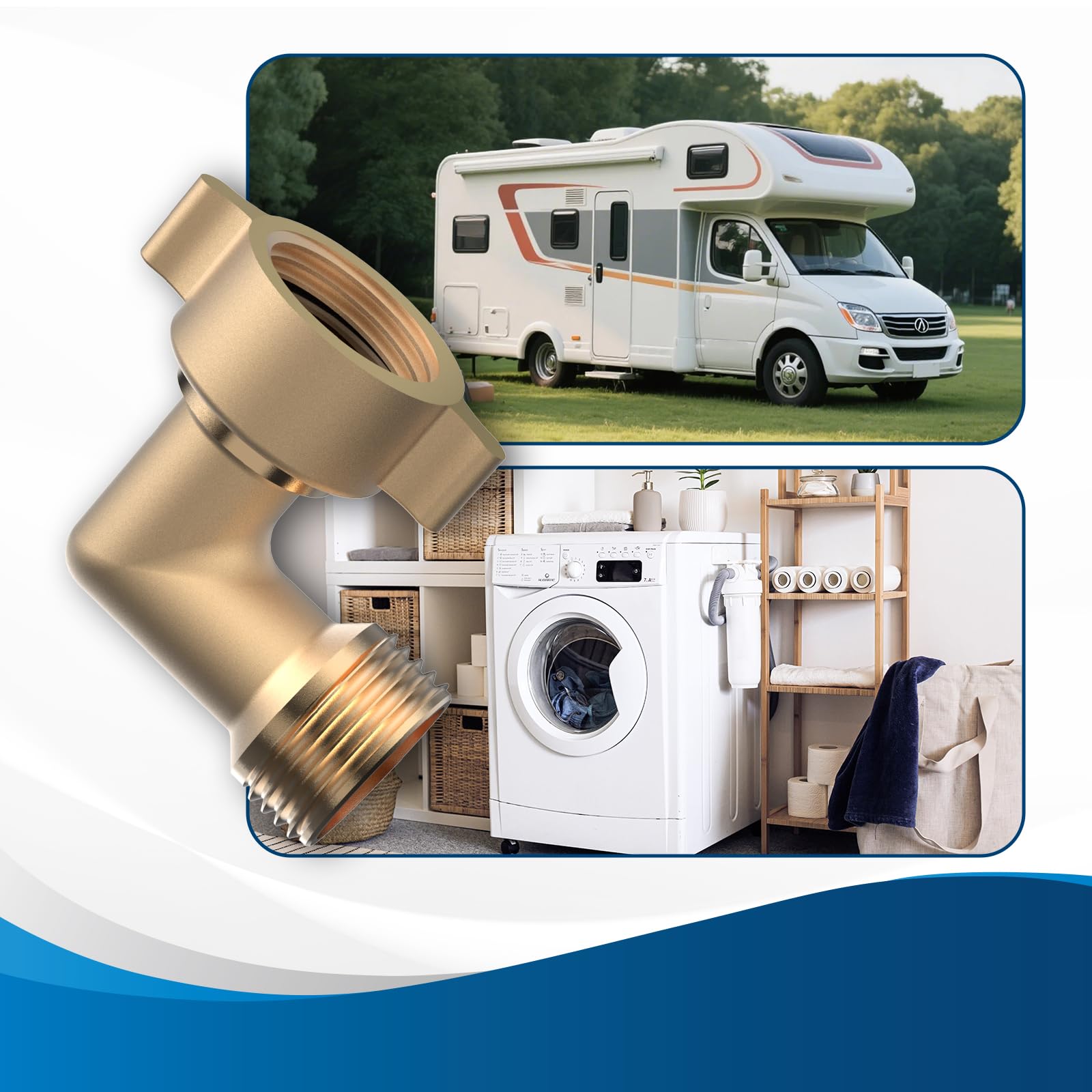 RVGUARD lead-free brass elbow ensures safe, durable outdoor connections.