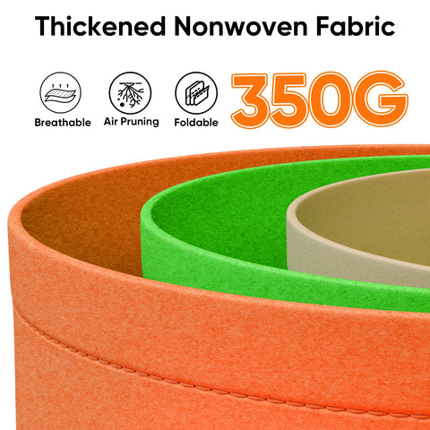 RVZHI heavy-duty nonwoven fabric pots offer thick material and long-lasting reusability.