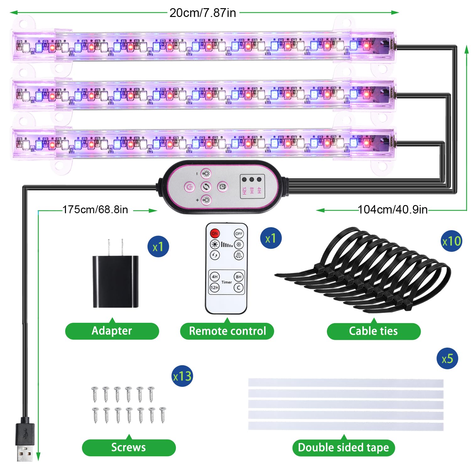RWNTAO 112-inch cord enables flexible placement near shelves