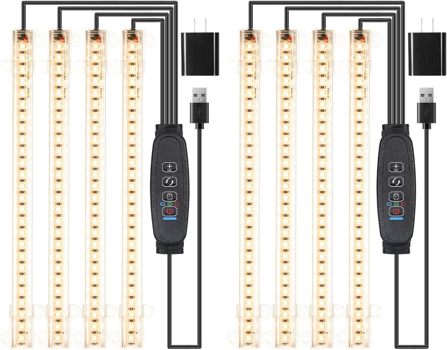 RWNTAO 8-6 inch LED light strip full spectrum boosts indoor plant growth