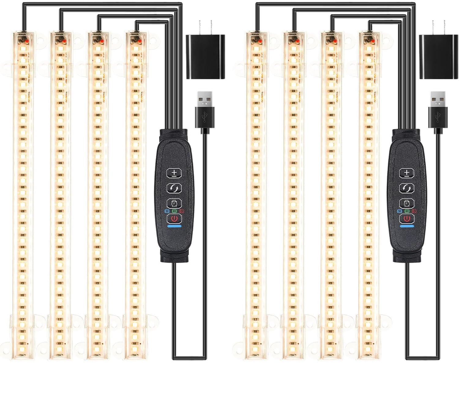 RWNTAO 8.6-inch light strip full assembly for compact indoor gardens, supporting steady plant growth
