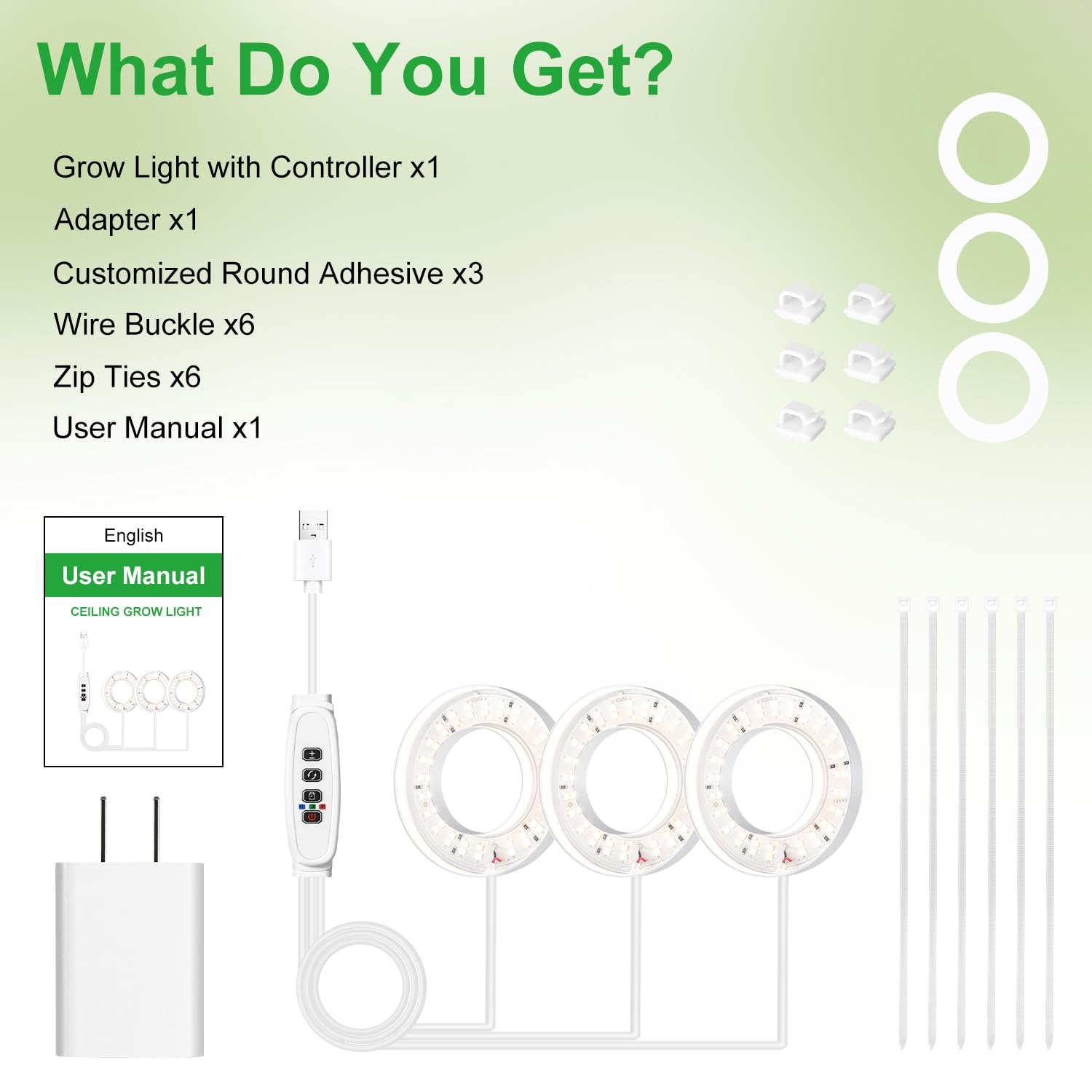 RWNTAO dimmable light with ten brightness levels for growth stages
