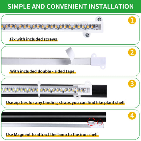 RWNTAO full-spectrum LED setup covering 380-800 nm for plant growth.