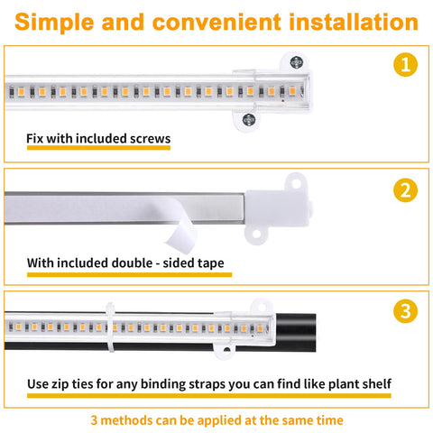 RWNTAO grow light strip with 10 dimmable brightness levels for precision