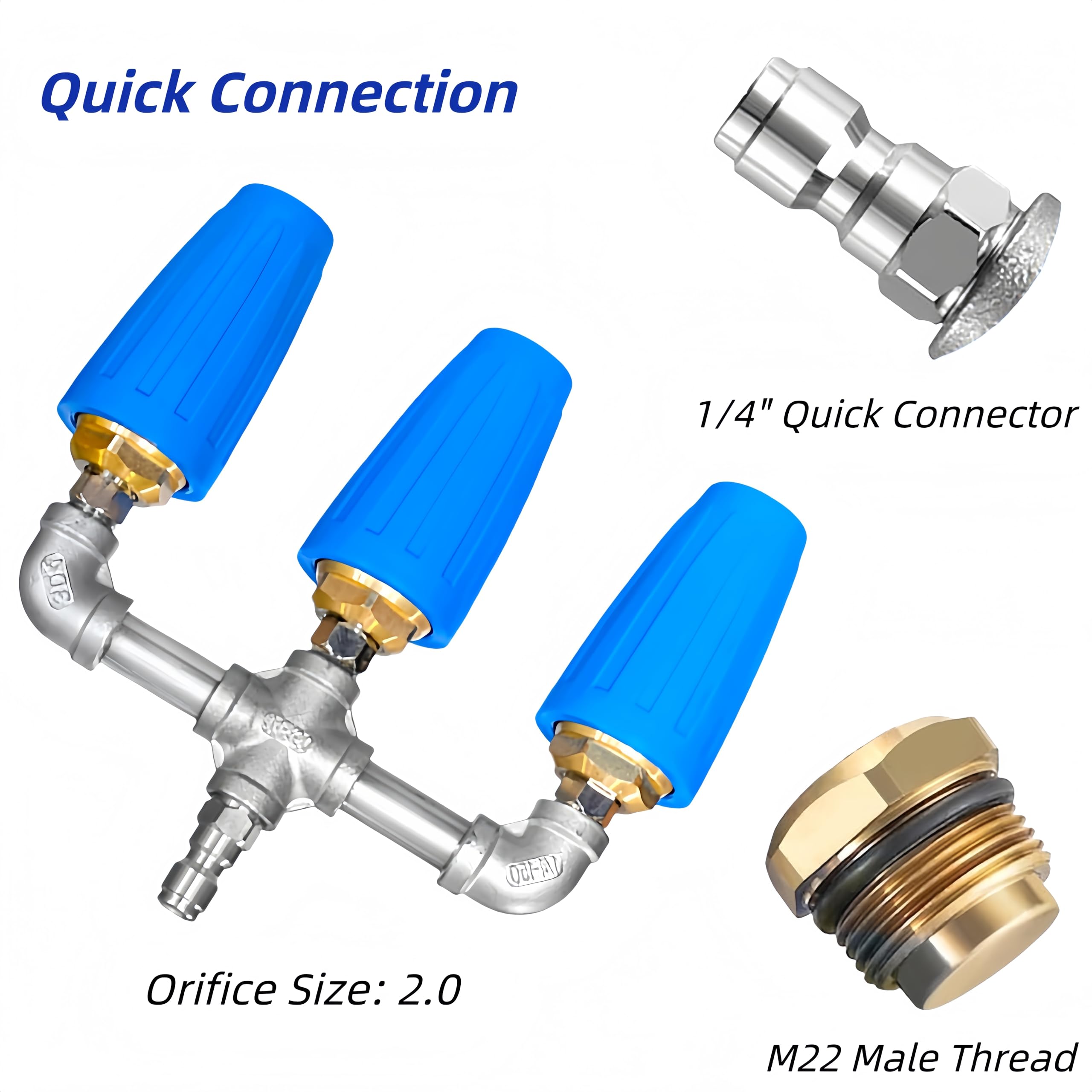 RXLIFE premium 304 stainless steel build resists rust for longevity.