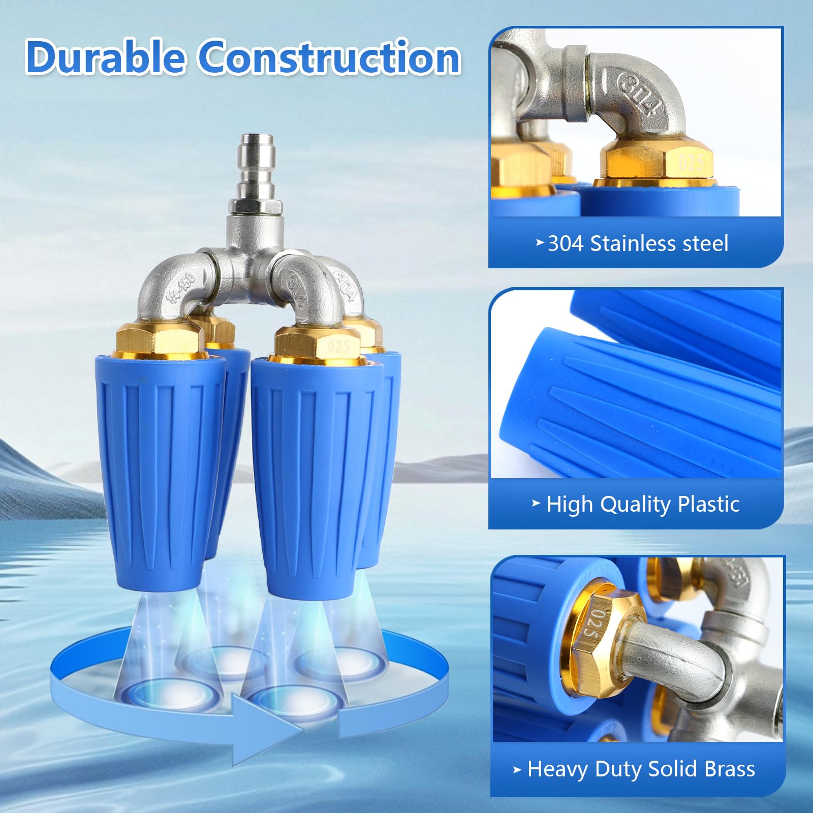 Ryansunoro 1/4-inch quick-connect enables tool-free setup