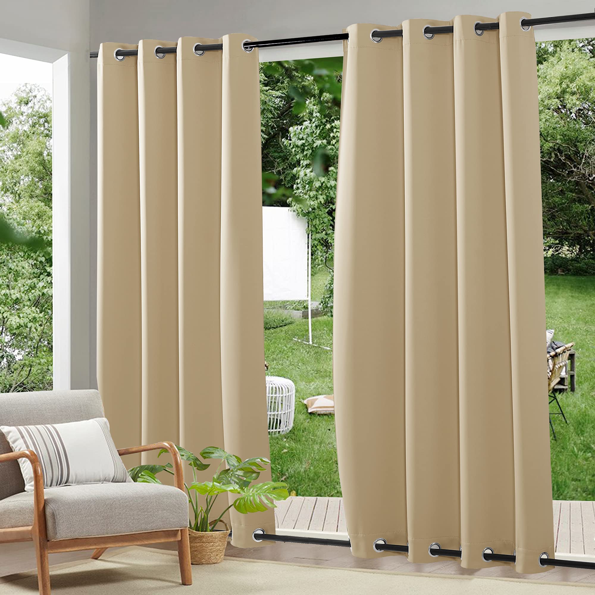 RYB HOME windproof curtains provide stable outdoor shading in breezy spaces.