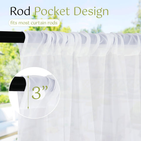 RYB HOME privacy and airflow outdoor curtains ideal for shaded porch moments.