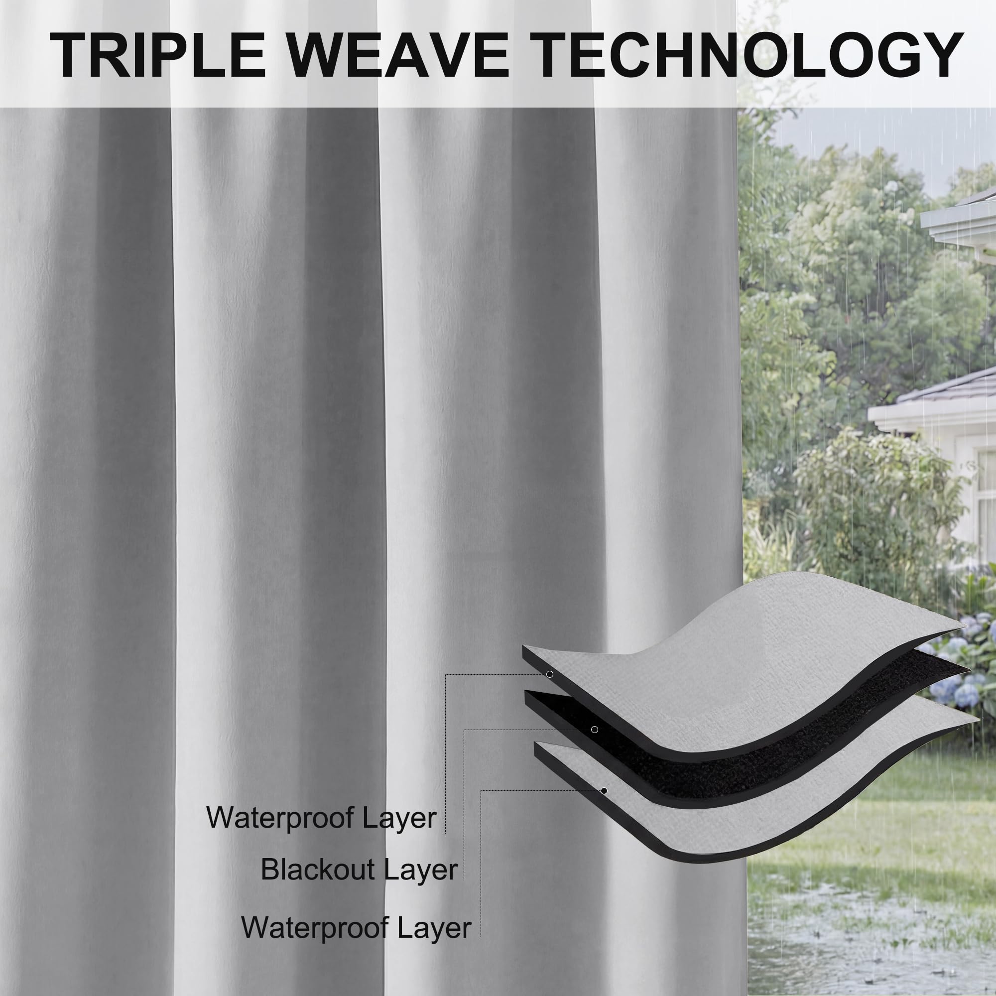 RYB HOME machine-washable design simplifies seasonal curtain care