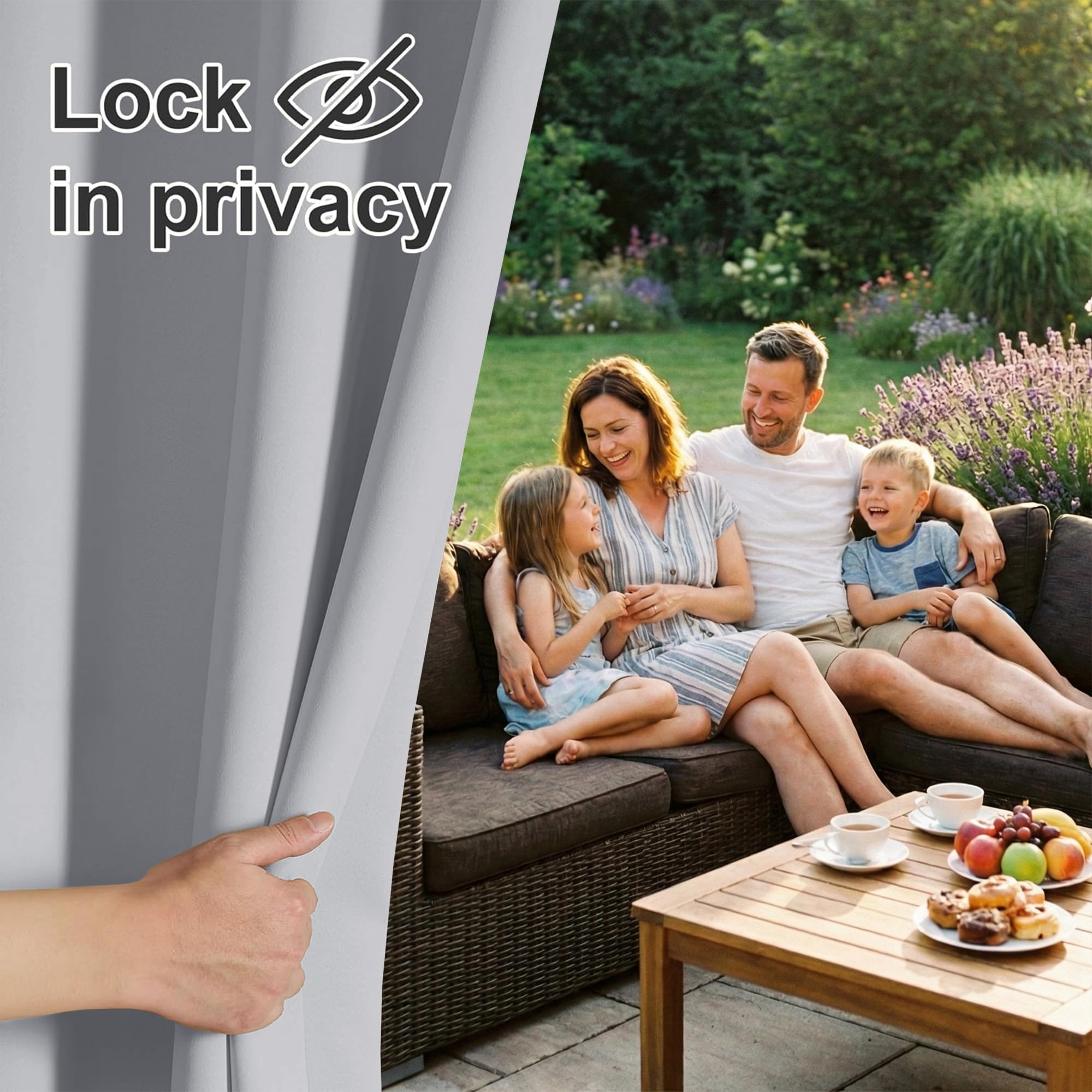 RYB HOME privacy side view demonstrates effective space separation