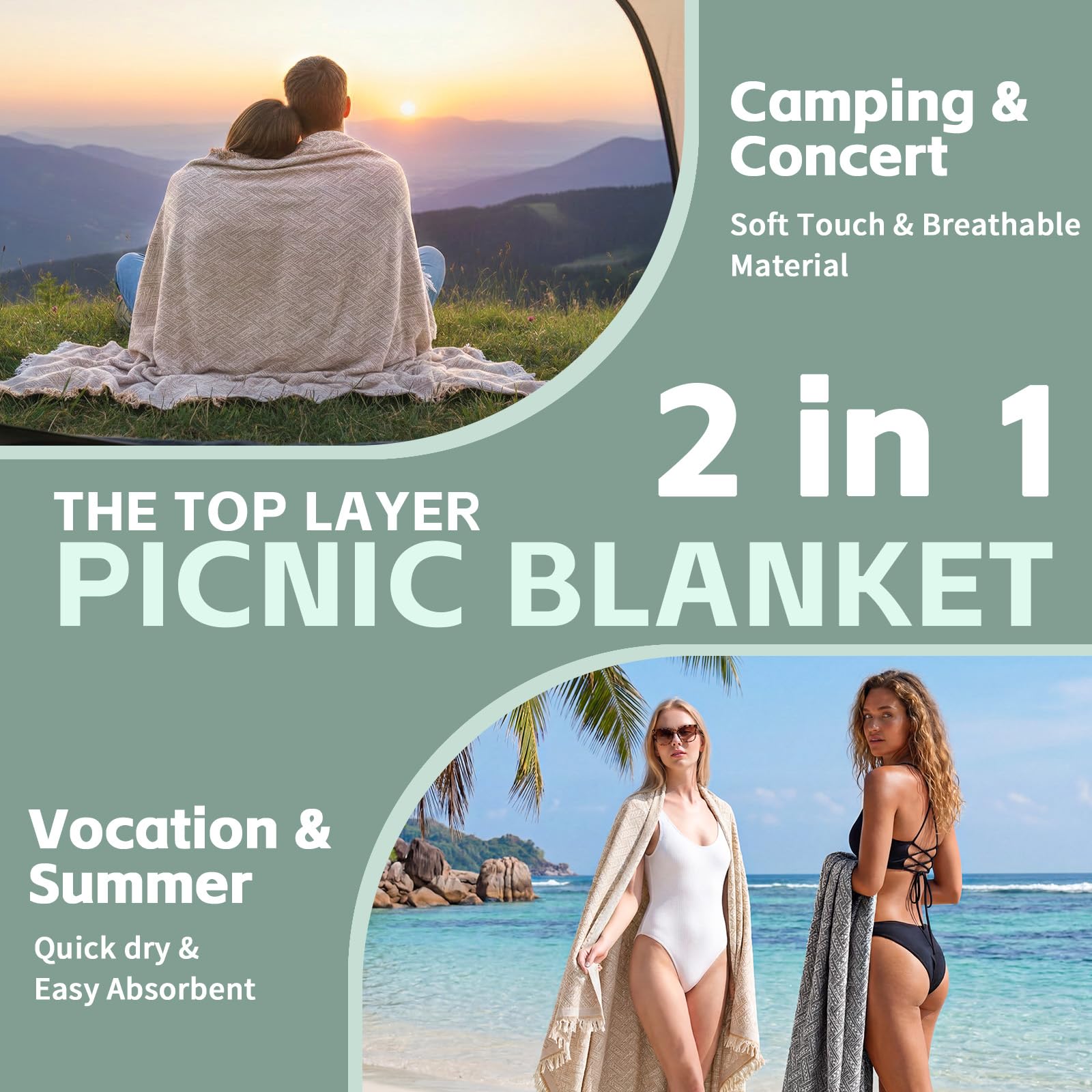 RYCHIC 2-in-1 foldable design folds compactly for easy travel and storage.