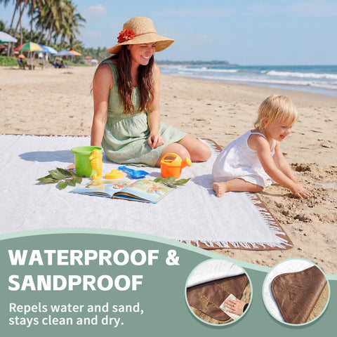RYCHIC multi-use blanket suits beach, park, or camping outings for flexible lounging.