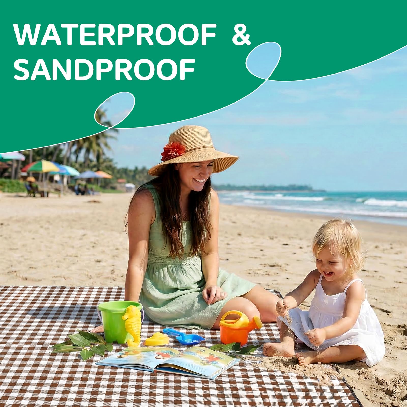 RYCHIC multi-use outdoor blanket adapts from park to camp with versatile waterproof comfort.