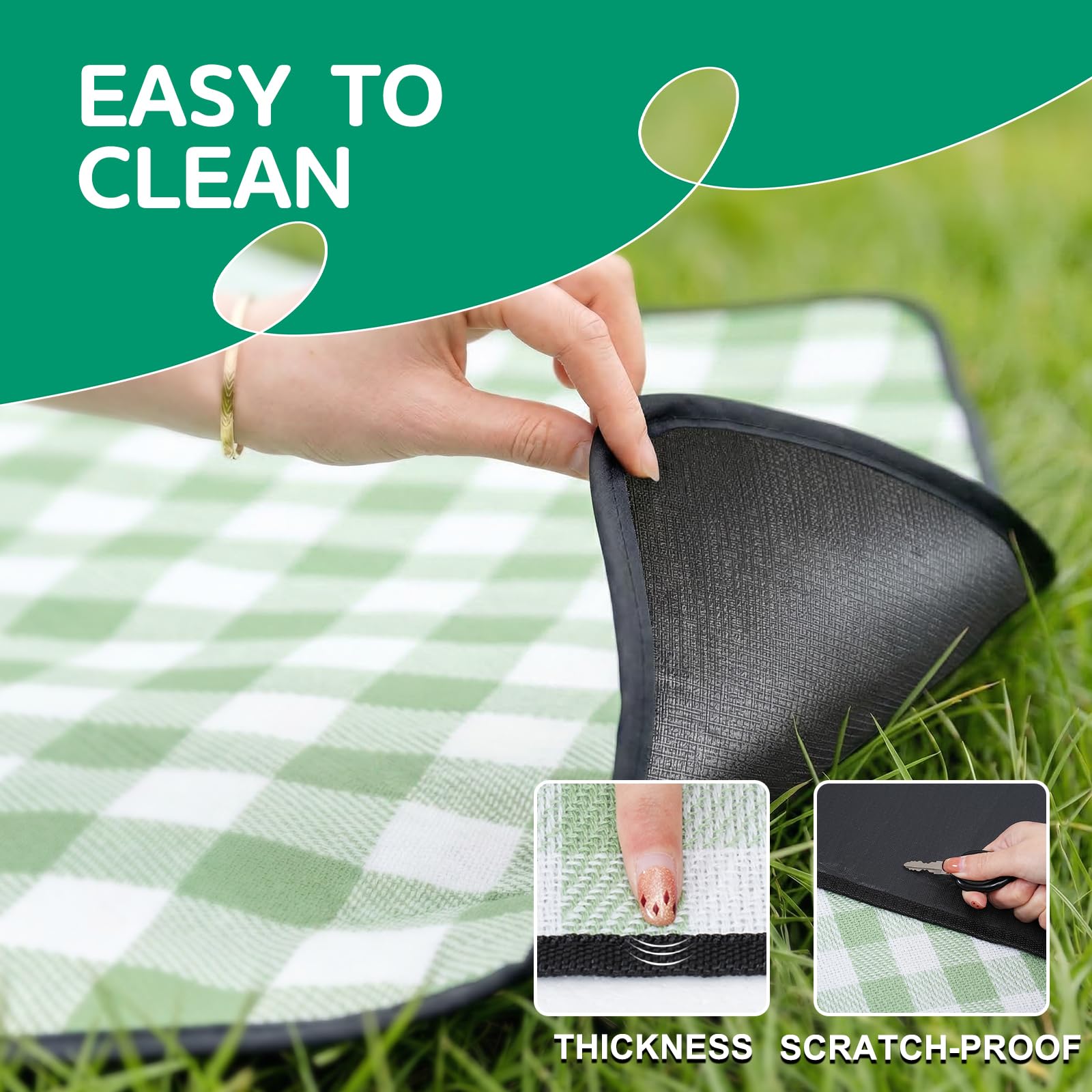 RYCHIC picnic blanket camping mat for rugged outdoor comfort.