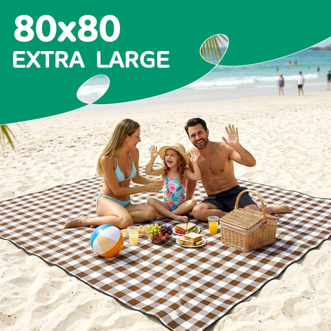 RYCHIC picnic blanket ideal for park and beach gatherings.