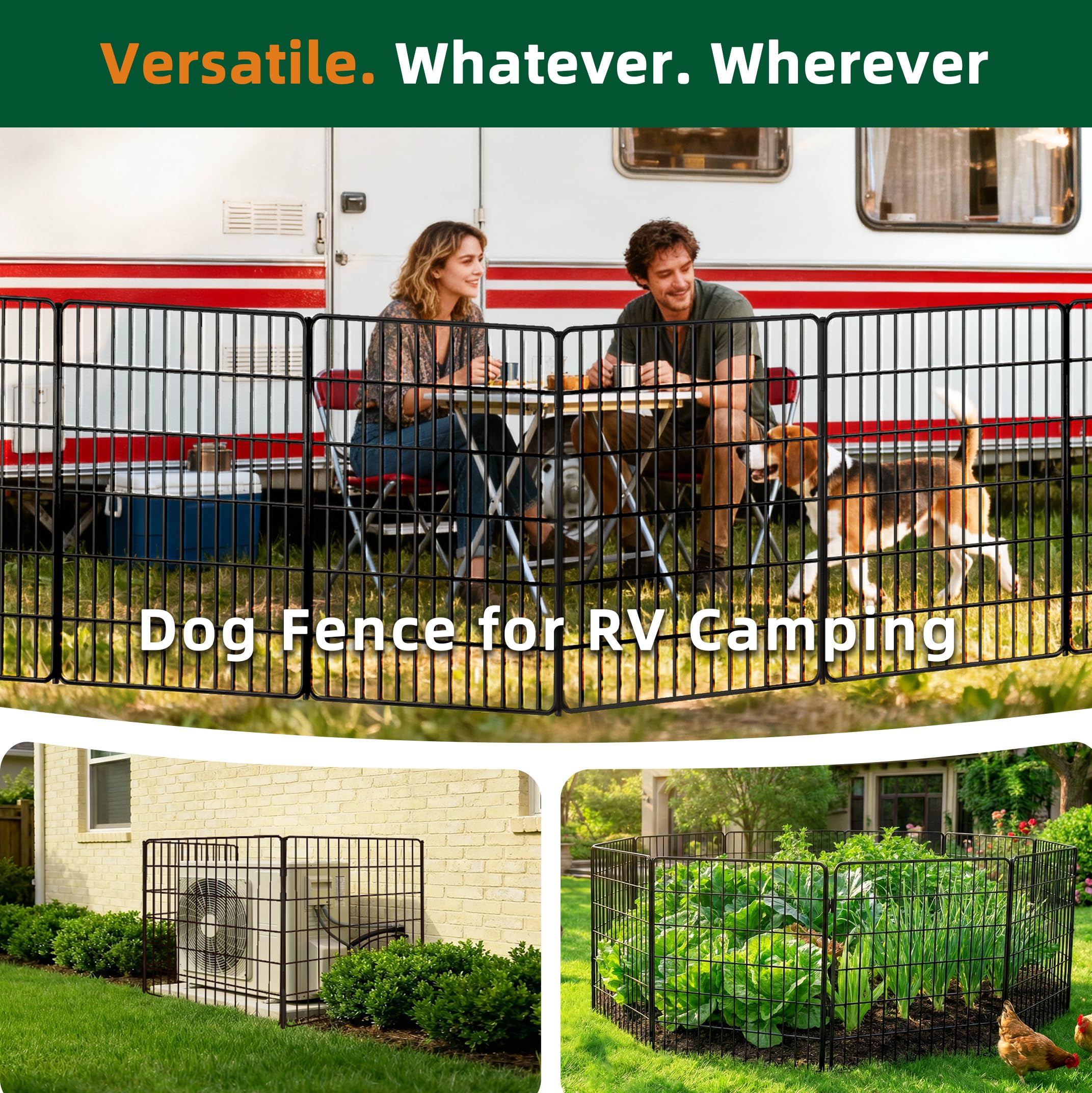 RYDIZA decorative yard boundary fence enhances garden aesthetics and function.