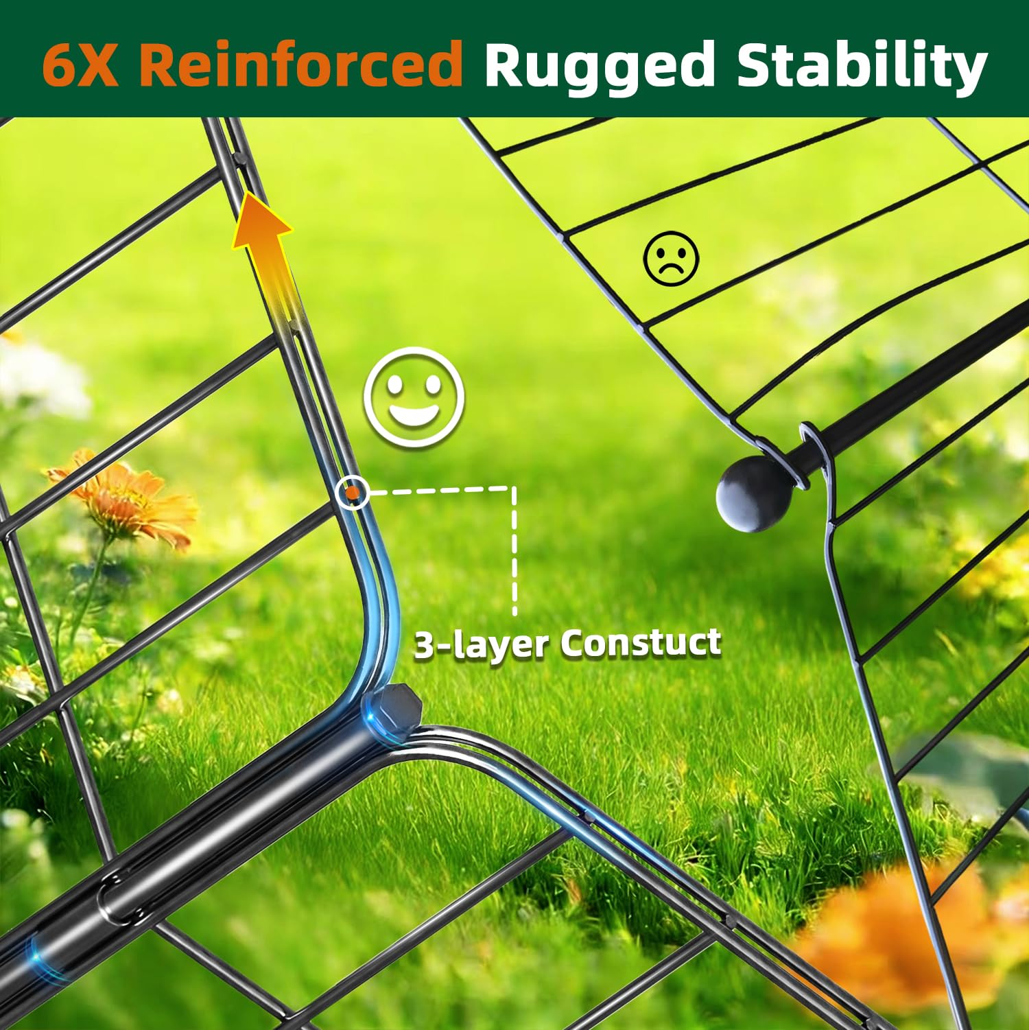RYDIZA no-dig fence gate offers easy pet access while keeping dogs contained.