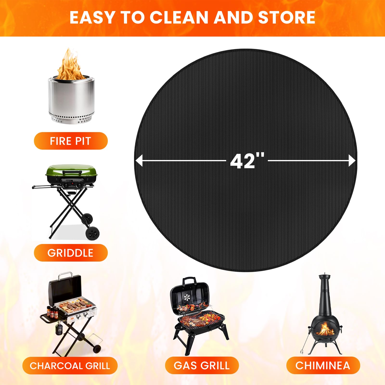 Rymtox indoor-outdoor mat shielding floors from spills and burn marks