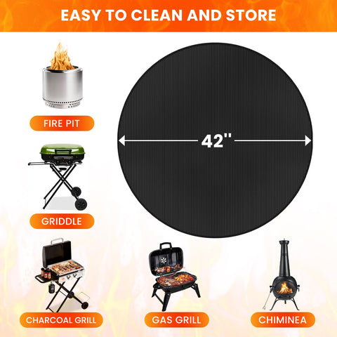 Rymtox indoor-outdoor mat shielding floors from spills and burn marks