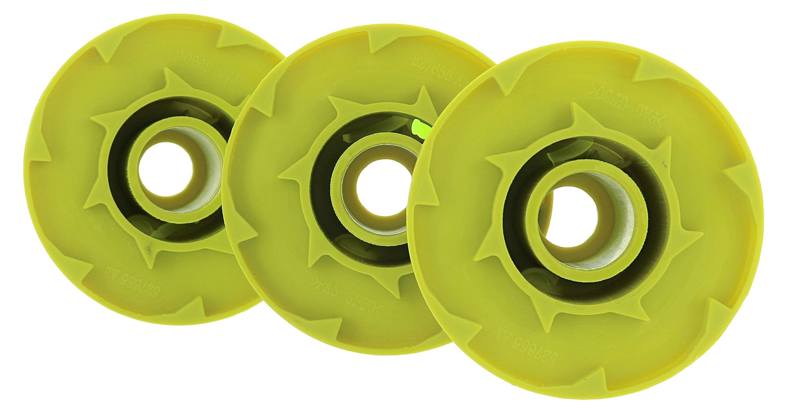 Ryobi spool compatible with 18V/24V/40V trimmers for versatile replacement.