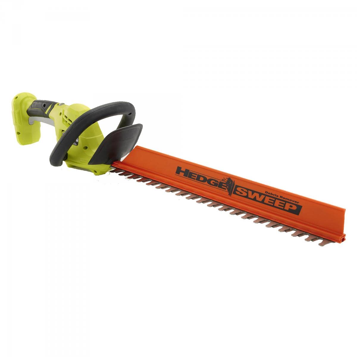 RYOBI hedge trimmer ergonomic handle provides comfortable control at any angle