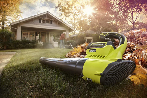 RYOBI 40V charger included for quick top-ups