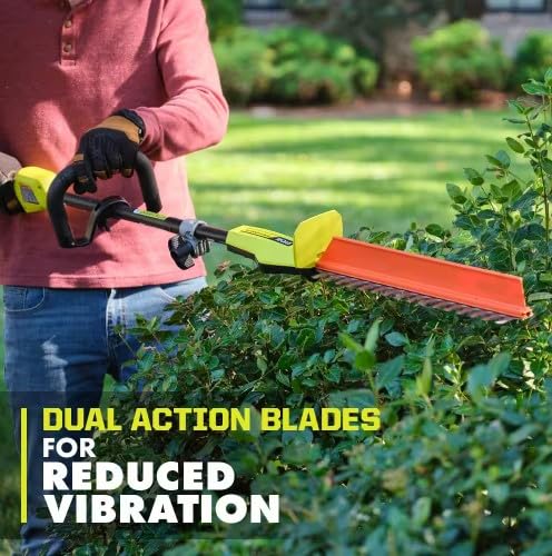RYOBI Expand-It dual action blades reduce vibration for smoother use.