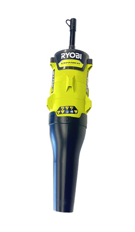 RYOBI Expand-It Jet Fan Blower supports universal power head compatibility.