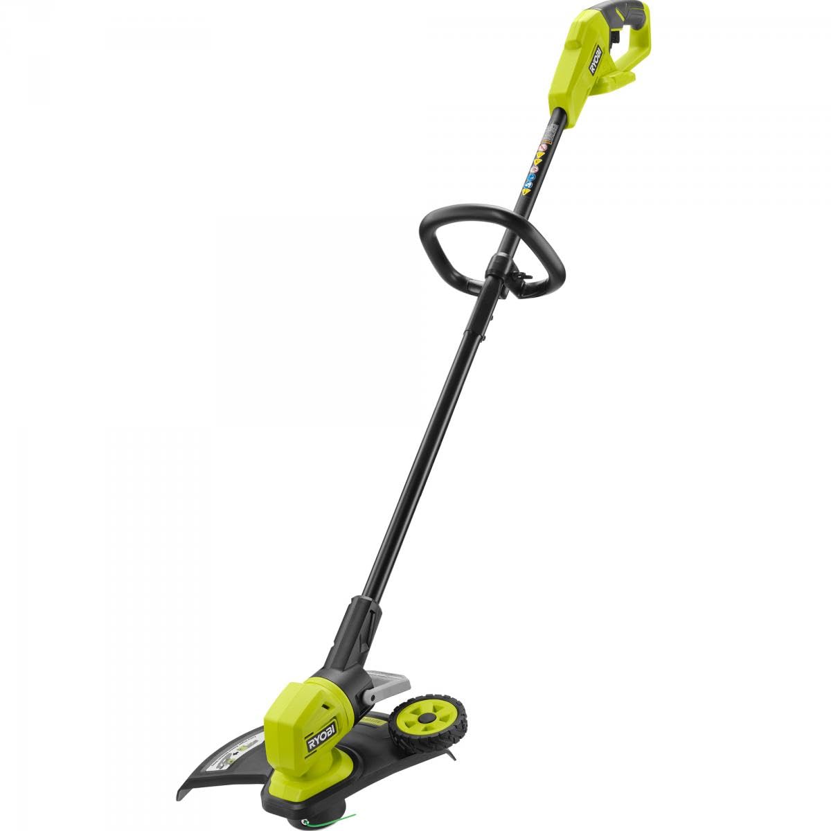 RYOBI ONE+ 18V 13in trimmer head pivot for effortless edging along borders.