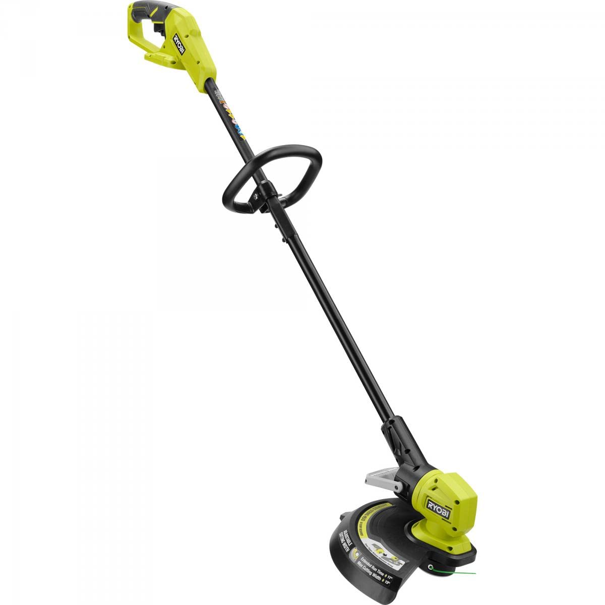 RYOBI ONE+ 18V 13in trimmer variable speed trigger for precise yard control.