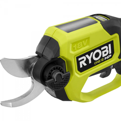RYOBI ONE+ HP 18V pruner in use for efficient, easy limb trimming