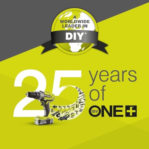 Ryobi OSS1800 capacity lid open demonstrating 4 L / 5 kg capacity.