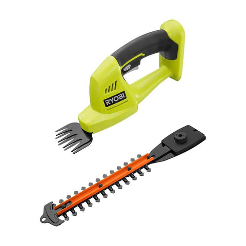 Ryobi P2900B blade-switch in action for quick edge trimming along borders.