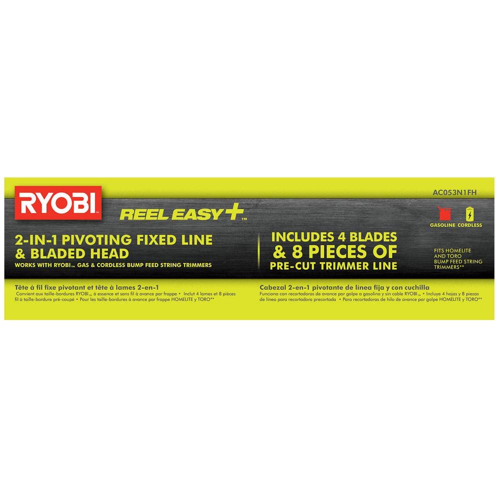RYOBI Reel Easyand easy installation on compatible bump feed trimmers.