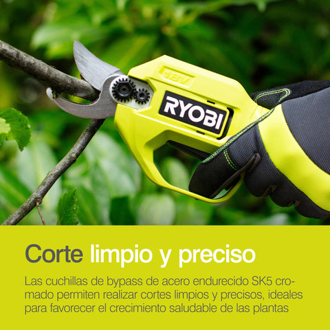 Branch being cut to demonstrate 25mm capacity