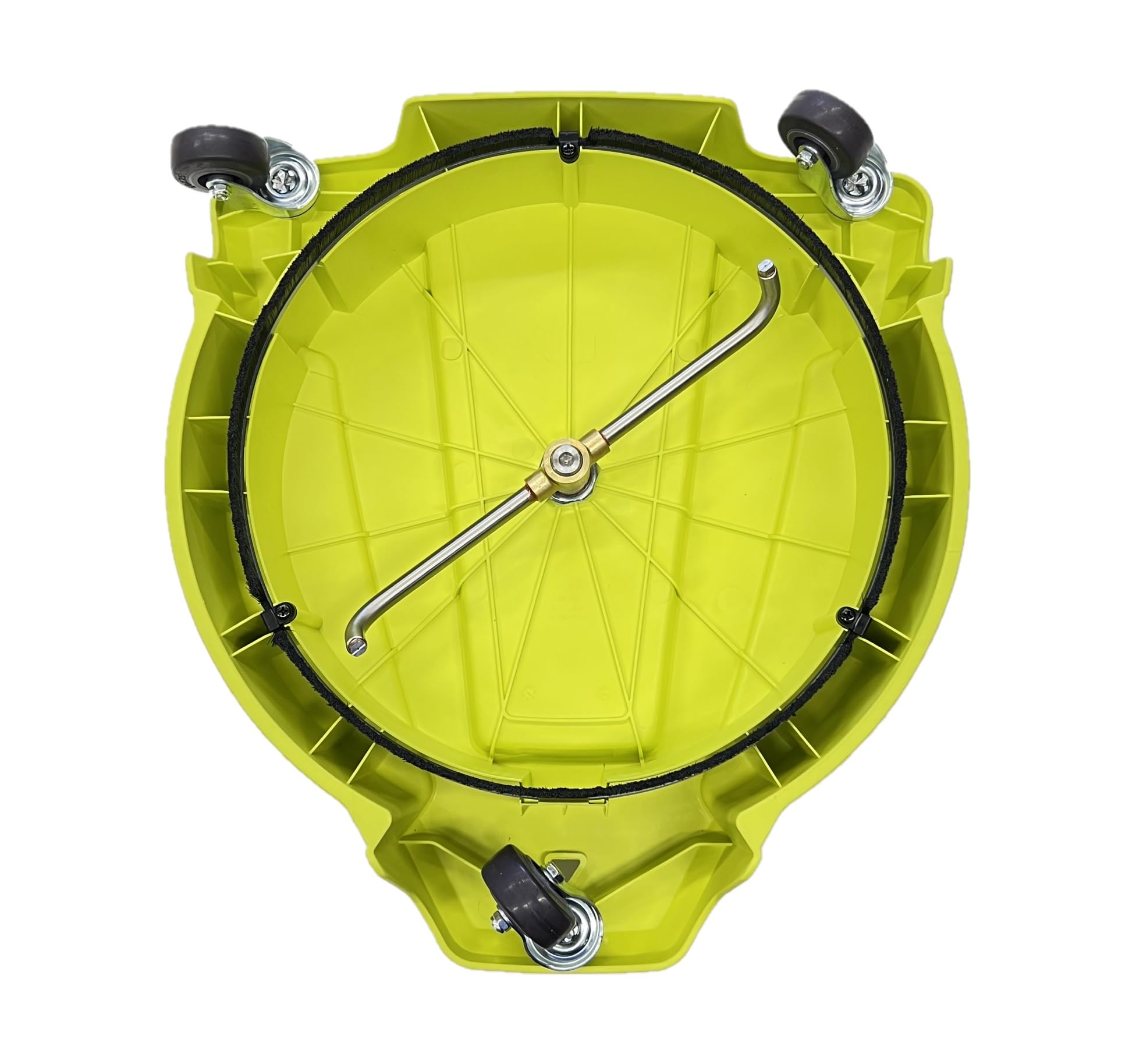Ryobi RY31SC15 caster wheels enabling easy movement on outdoor surfaces