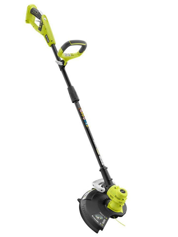 Ryobi ZRP2008A trimmer head with 90° pivot enables easy edging and precise lawn care.