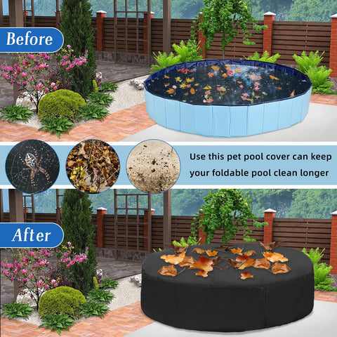 Rypet debris-blocking cover keeping pollen and leaves out