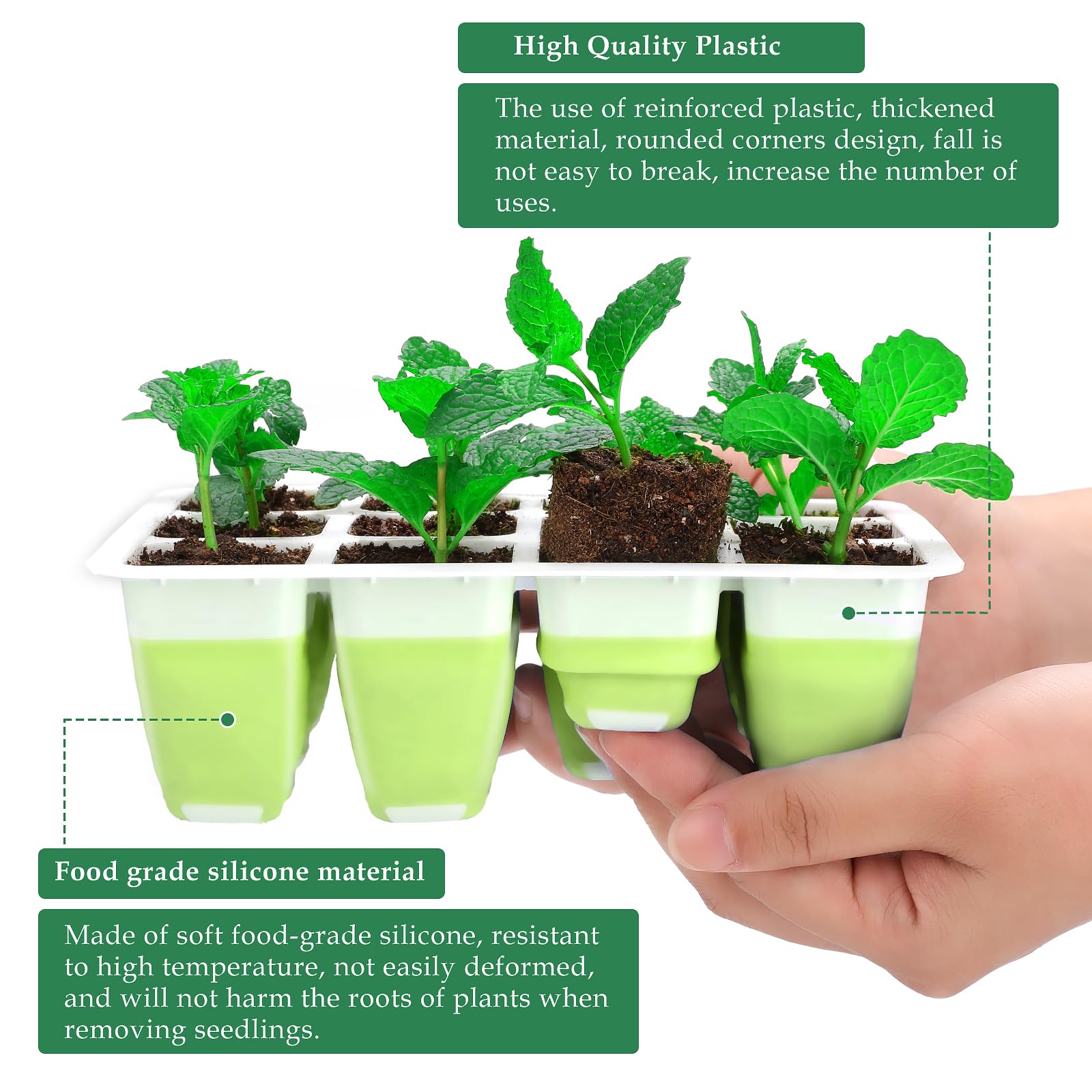 Ryscam seed starter tray set for diverse seed types.