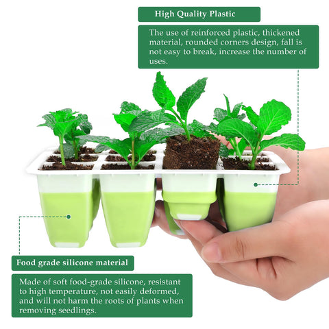 Ryscam seed starter tray set for diverse seed types.