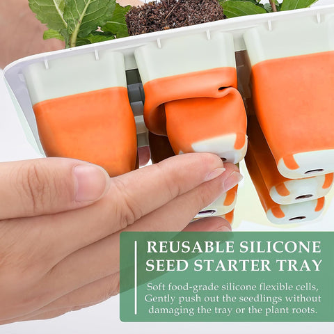 Ryscam orange-tray cell detail highlights easy root release