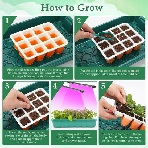 Ryscam orange seed-starter setup for compact indoor gardening