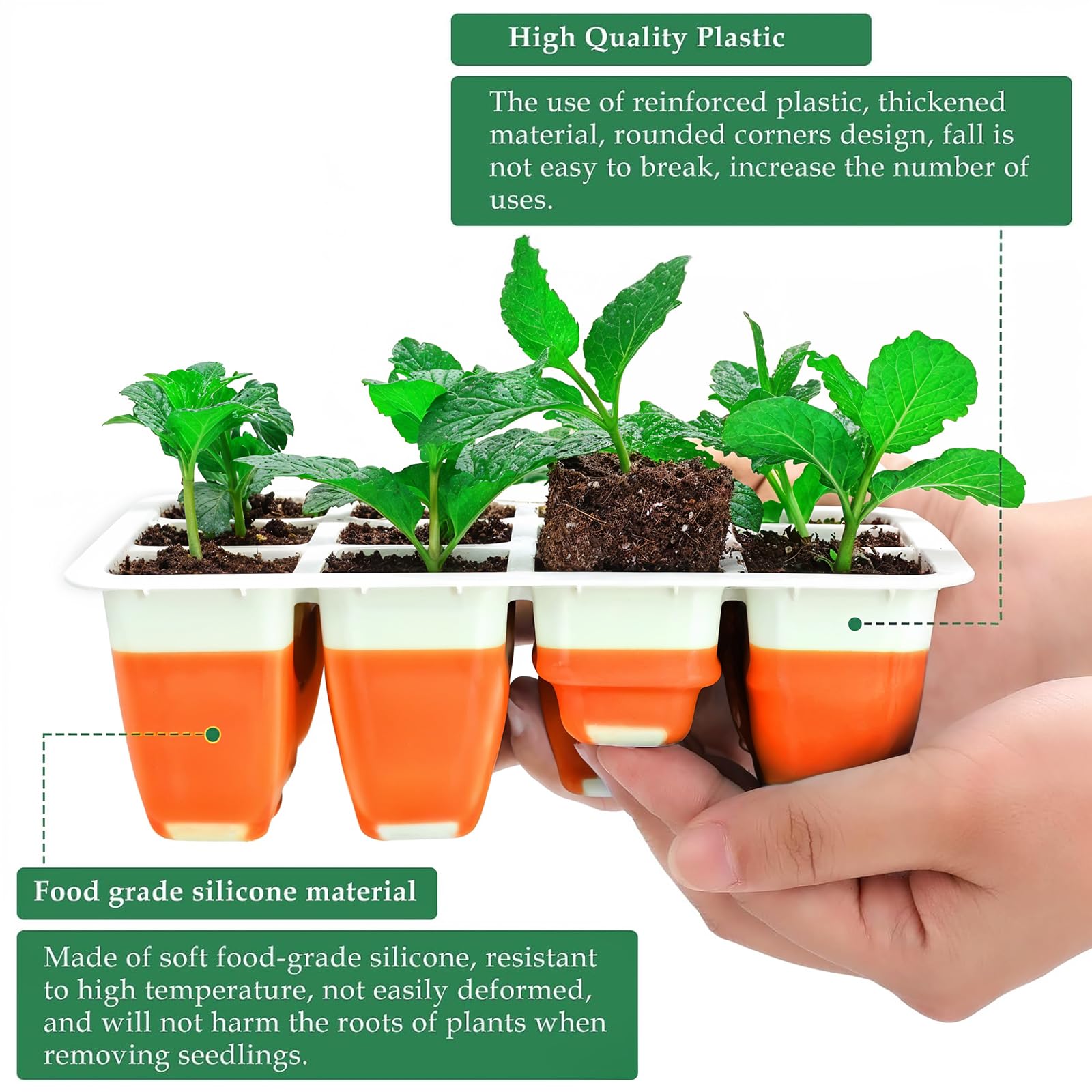 Ryscam reusable silicone seed-starter trays reduce waste over time